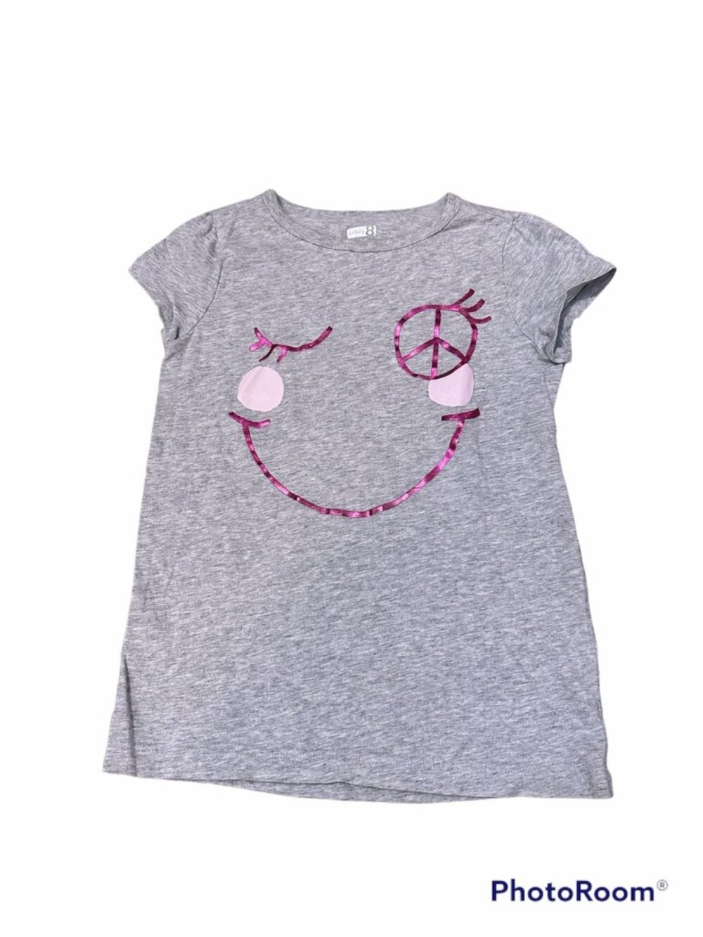 Crazy 8 Girls Peace Smiley Graphic Shirt